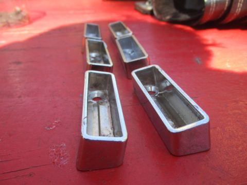 1996 Ford Bronco - These chrome trim pieces appear to be for an older vehicle, possibly interior or exterior trim.