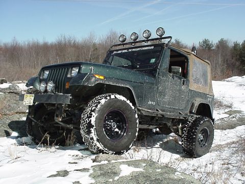 1992 Jeep Wrangler - This 1992 Jeep Wrangler is equipped for off-road adventures in snowy conditions.