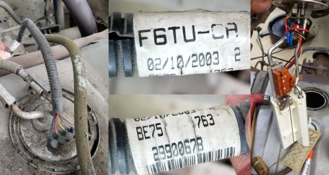 1996 Ford Bronco - This FDM appears to have been replaced after 2003 (probably under the recall), and then the reservoir with pump motor inside was replaced l…