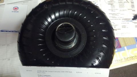 1990 Ford F-250 - this is a new higher stall torque converter from Monster transmission. although i do not need it, it should help alittle and may also help…