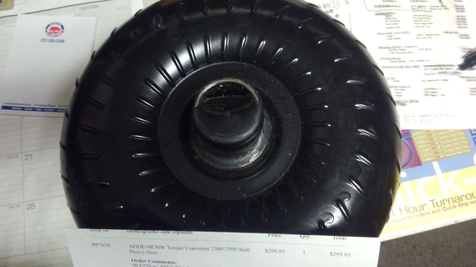 this is a new higher stall torque converter from Monster transmission. although i do not need it, it should help alittle and may also help if i ever choose a more aggressive cam