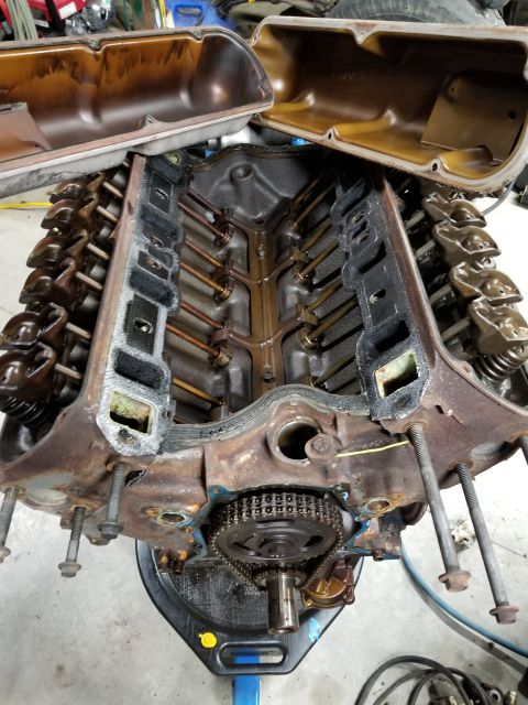 1996 Ford Bronco - I was amazed to find these original valve cover gaskets are steel, with just a thin inner lip of rubber. They adhered VERY well to the cove…