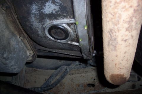 1995 Ford Bronco - Coolant is leaking from the transmission of a 1995 Ford Bronco.