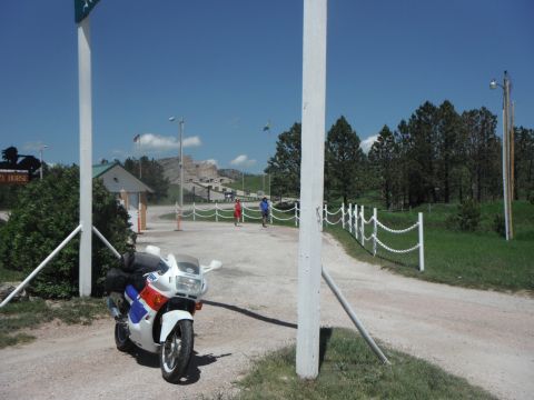 1989 Honda CBR600F - Crazy Horse monument. Was just there last October in the truck, so I didn't want to go up to the pay parking for the photo opp.