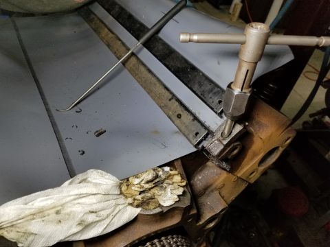 1996 Ford Bronco - The hole was very slightly off-center near the bottom, but not enough to damage the head. The bolt will still hold well. See the PREVious f…