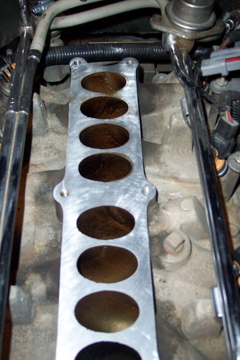 1995 Ford Bronco - This image shows an engine's intake manifold, not a 1995 Ford Bronco.