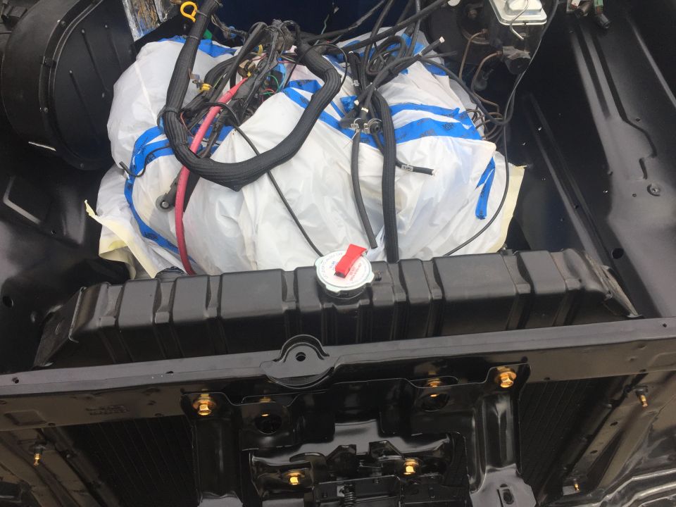 1978 Ford Bronco radiator and engine wiring
