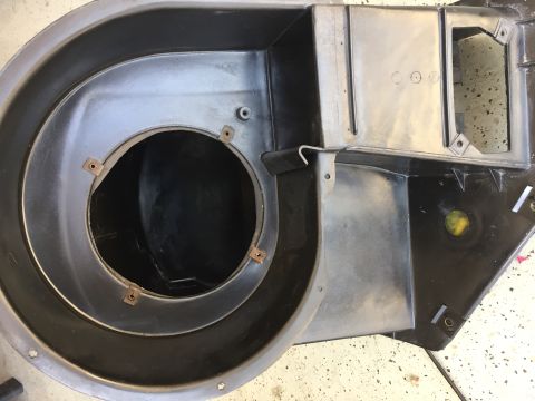 1978 Ford Bronco - HVAC blower motor housing part, likely from an older vehicle.