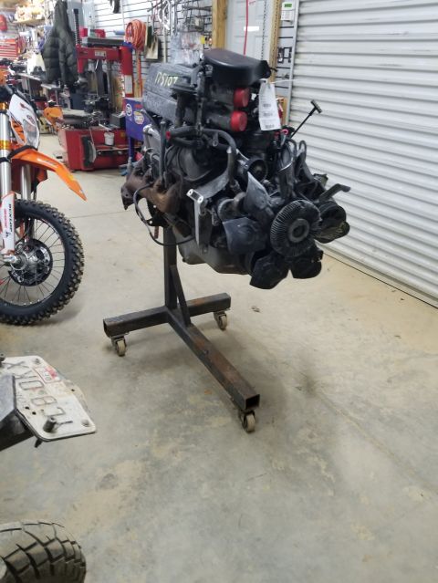 1996 Ford Bronco - 1/30/2018 eBay motor arrives and put on stand 57k miles on motor