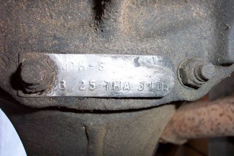 1968 Ford F-100 - The axle tag