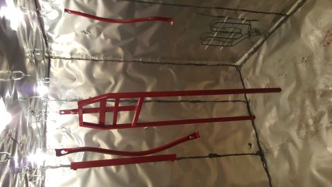 2007 Subaru Impreza - Finished welding the frame, just powdercoated frame, front cross member, and door bars. Waiting on it to cool down before reassembly
