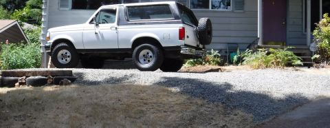 1992 Ford Bronco - Finally parked off the street!