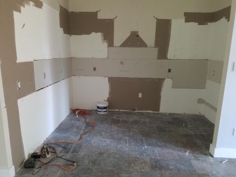 1994 Ford Bronco - Photograph of a room under renovation, not a technical document.
