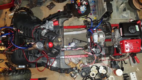2007 Subaru Impreza - Conduit for alternator, motor +/- 4 and 8 awg