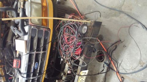 1996 Ford Bronco - A photo of all the dead wiring I pulled out of the truck. This is only half of what I actually ended up pulling out.
