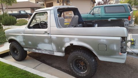 1995 Ford Bronco - Even if I were going to paint the truck myself, I would still remove everything I can off of it. I'd rather 'take off' than 'tape off' when…