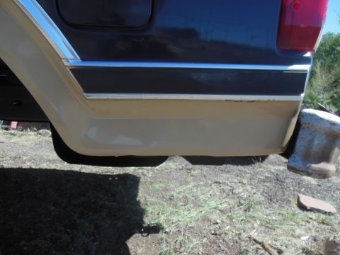 1984 Ford Bronco - The bottom brown color had to be redone, in the only thing I have available to me, Rustoleum sand rattle can. didnt turn out too bad,and ca…