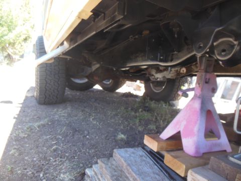 1984 Ford Bronco - entire frame and undercoating done.