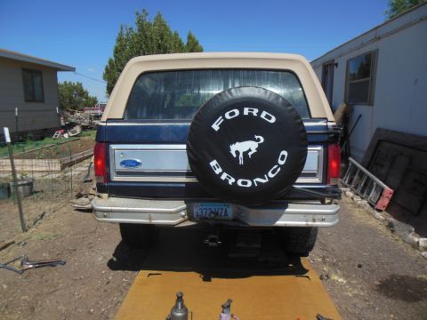 1984 Ford Bronco - Chinese reproduction tire cover.