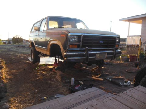 1984 Ford Bronco - front end disassembly.