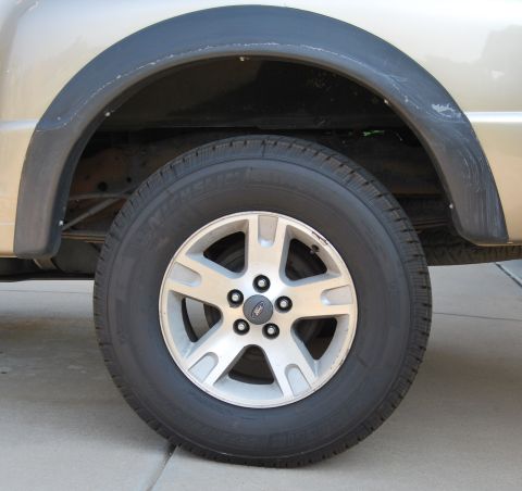 2002 Ford Ranger - left rear in original drum brake setup