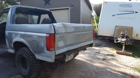 1995 Ford Bronco - And then I just 'had' to do this. At least my welds held up nicely. I guess I'm getting a new tailgate.