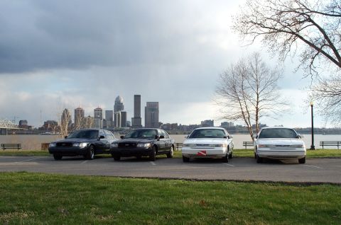 1998 Ford Crown Victoria - Some pics in front of our skyline.