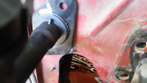 1985 Ford Bronco - Tools are visible in the engine bay, suggesting maintenance or repair work.