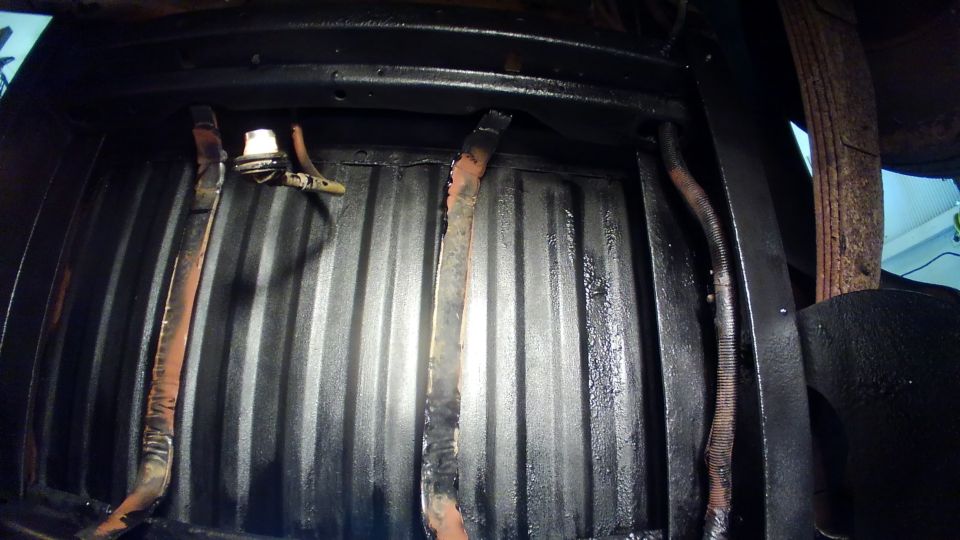 Undercarriage where the tank goes got a coat of bed liner as well.