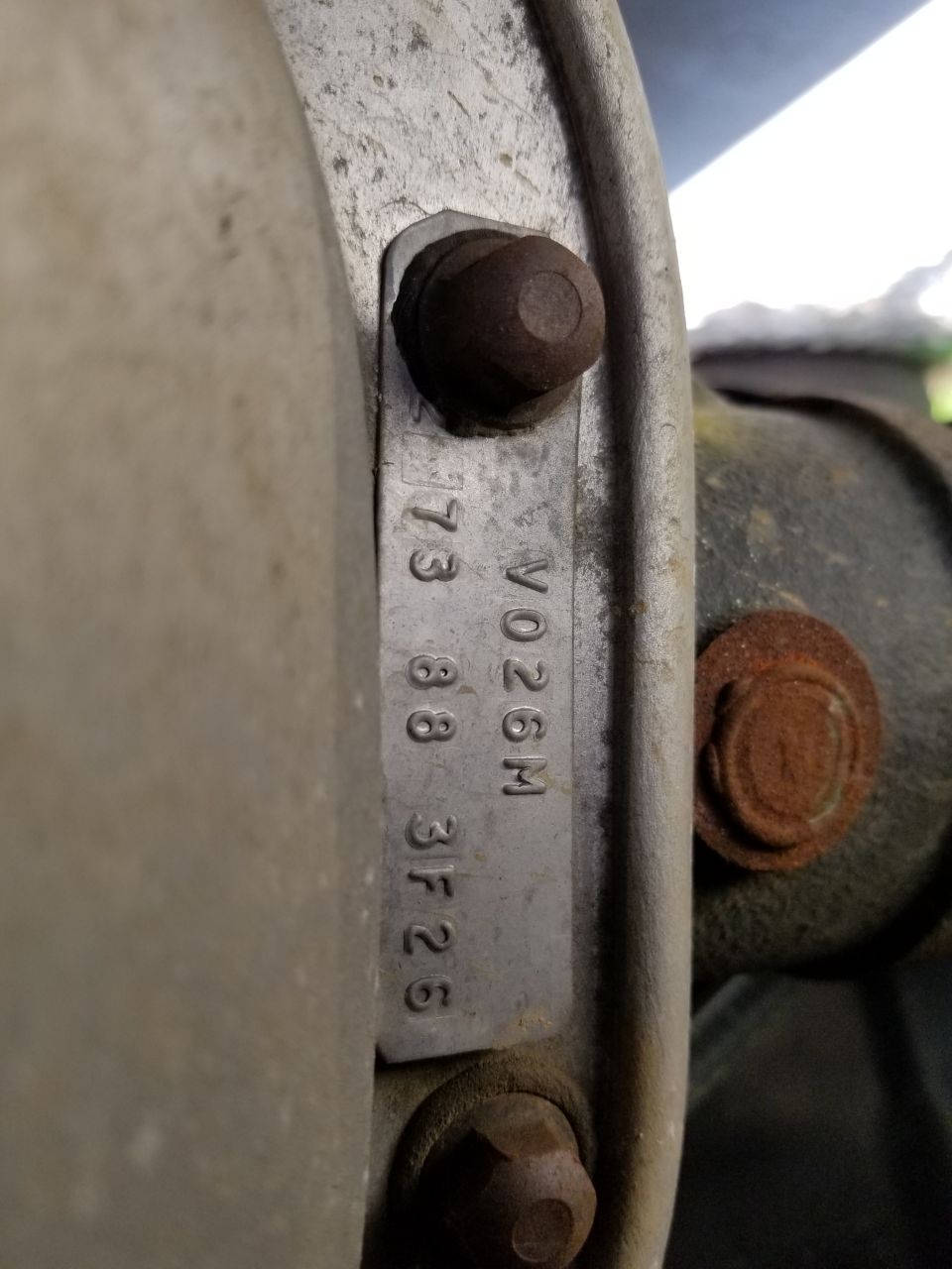 2.73 open diff 8.8" axle built 2003 June 26 at the Visteon plant