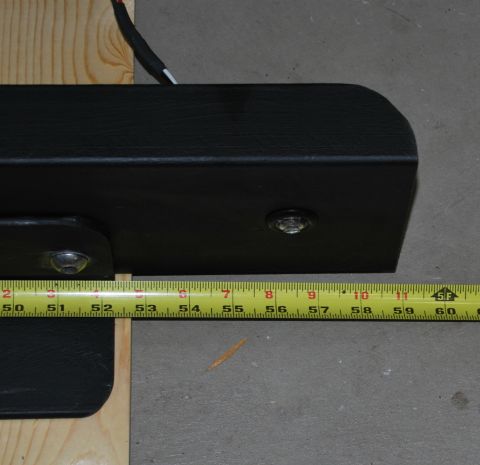 2002 Ford Ranger - front view, 58 3/4" width