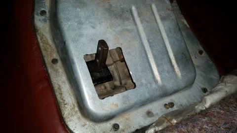 1985 Ford Bronco - This photo shows the shifter linkage inside a vehicle, not the exterior of a 1985 Ford Bronco.