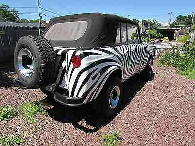 1991 Ford Bronco - The rear driver's side of a customized SUV with a zebra stripe paint job is shown parked on a gravel surface. A spare tire is mounted on th…