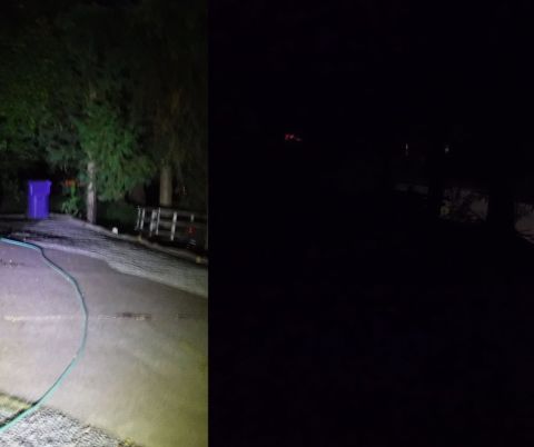 1992 Ford Bronco - Rear bumper lights illumination (after & before), no camera flash.