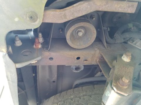 2001 Nissan Xterra - Rear frame horns have factory holes for a hitch receiver.