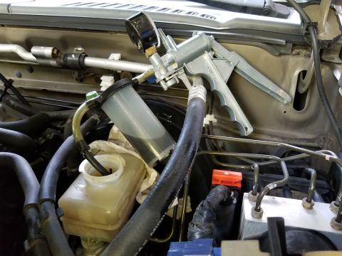 2001 Nissan Xterra - Changing the reservoir's fluid doesn't change it all, but it's a start. If this is done during each brake service, the old fluid will never…