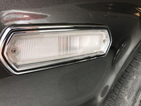 1968 Mercury Cougar - Close-up of the front marker light on a 1968 Mercury Cougar.