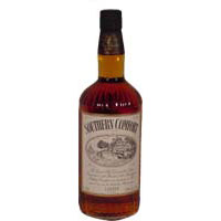 1979 Ford Bronco II - A bottle of Southern Comfort whiskey stands against a white background.