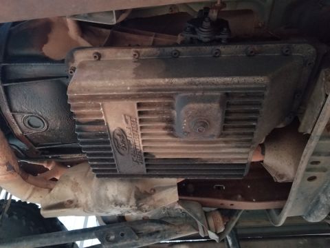 1983 Ford Bronco - Ford Racing Performance Parts (FRPP) cast Aluminum E4OD pan