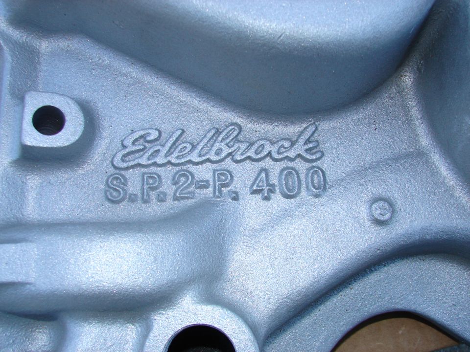 Edelbrock S.P. 2-P. 400 intake manifold casting