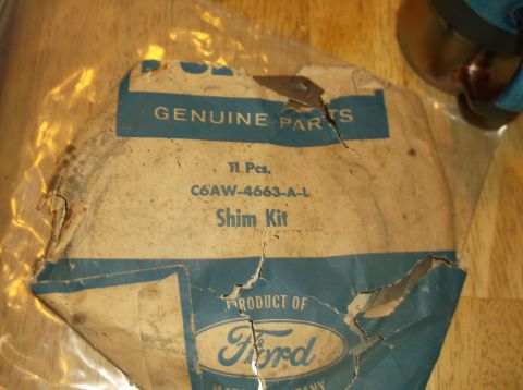 1979 Ford Ranchero - C6AW-4663-A Ford 9 3/8" pinion shim kit, EXTREMELY hard to find. Package includes 11 shims sized .010-.020".