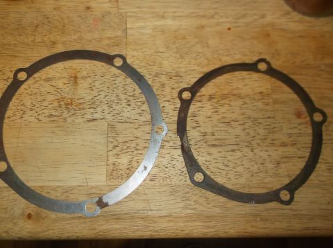 1979 Ford Ranchero - 9 3/8" pinion shim on Left and 9" pinion shim on Right