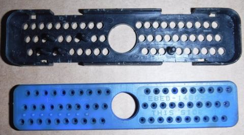 1992 Ford Bronco - Rather than drill out the PCM's back cover for the new MAF and injector wires, I used the '95 piece to transfer over, as it has all the nee…