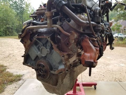 1995 Ford Bronco - The paint on the back of the block is original, and pretty close to original-color. The rear main seal doesn't seem to be leaking. [url=htt…