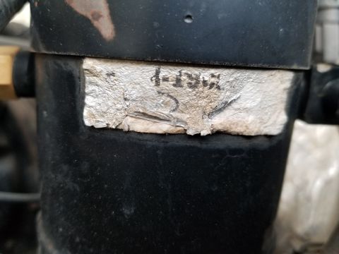 1995 Ford Bronco - OE A/C accumulator label was not legible