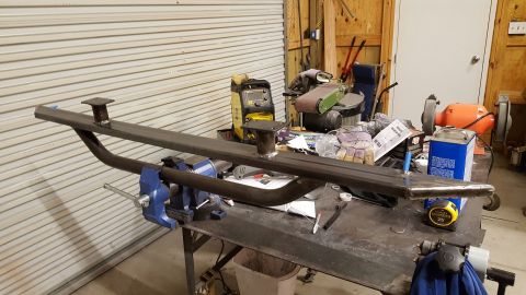 1995 Ford Bronco - Completed rock slider and step mount. The next step will be powder coating.