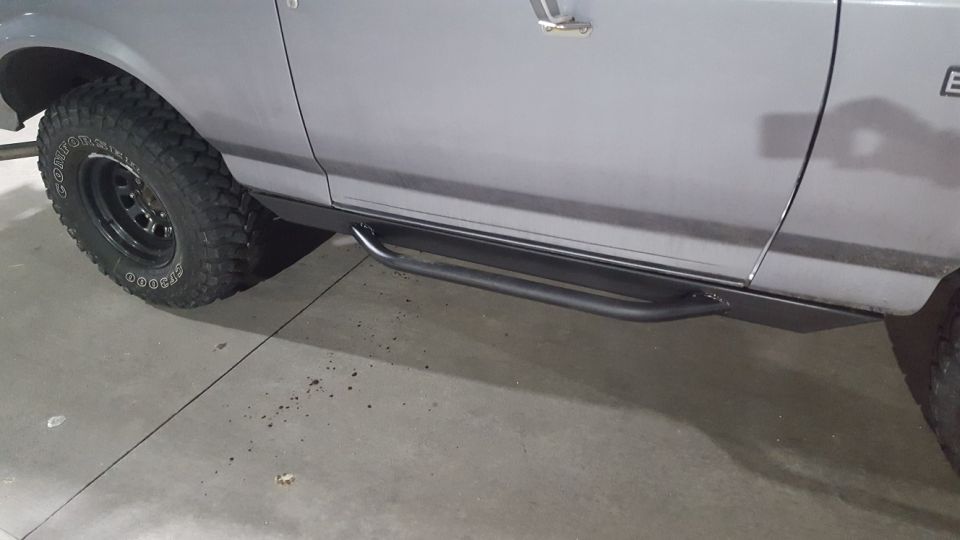 A shot of the passenger side after completion.