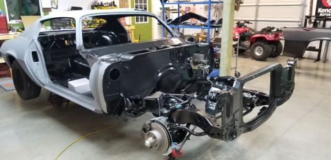1970 Chevrolet Camaro - This 1970 Chevrolet Camaro is undergoing a full restoration, with its body and chassis disassembled.