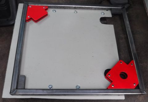 1992 Ford Bronco - Making a much beefier adapter out of 3/4" square tubing, allowing the seat to be positioned further back since the Windstar sliders are fai…