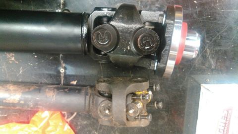 1978 Ford Bronco - Comparison of a new driveshaft component with an older, worn one.